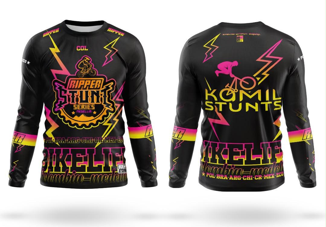 JERSEY OFICIAL RIPPER STUNT SERIES NEGRO